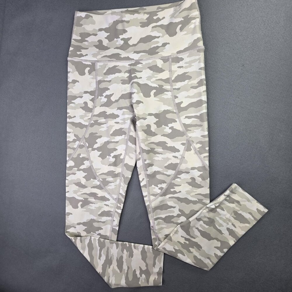 Aerie Leggings Womens S M Gray Camo High Rise Stretch Athleisure Yoga Pants
